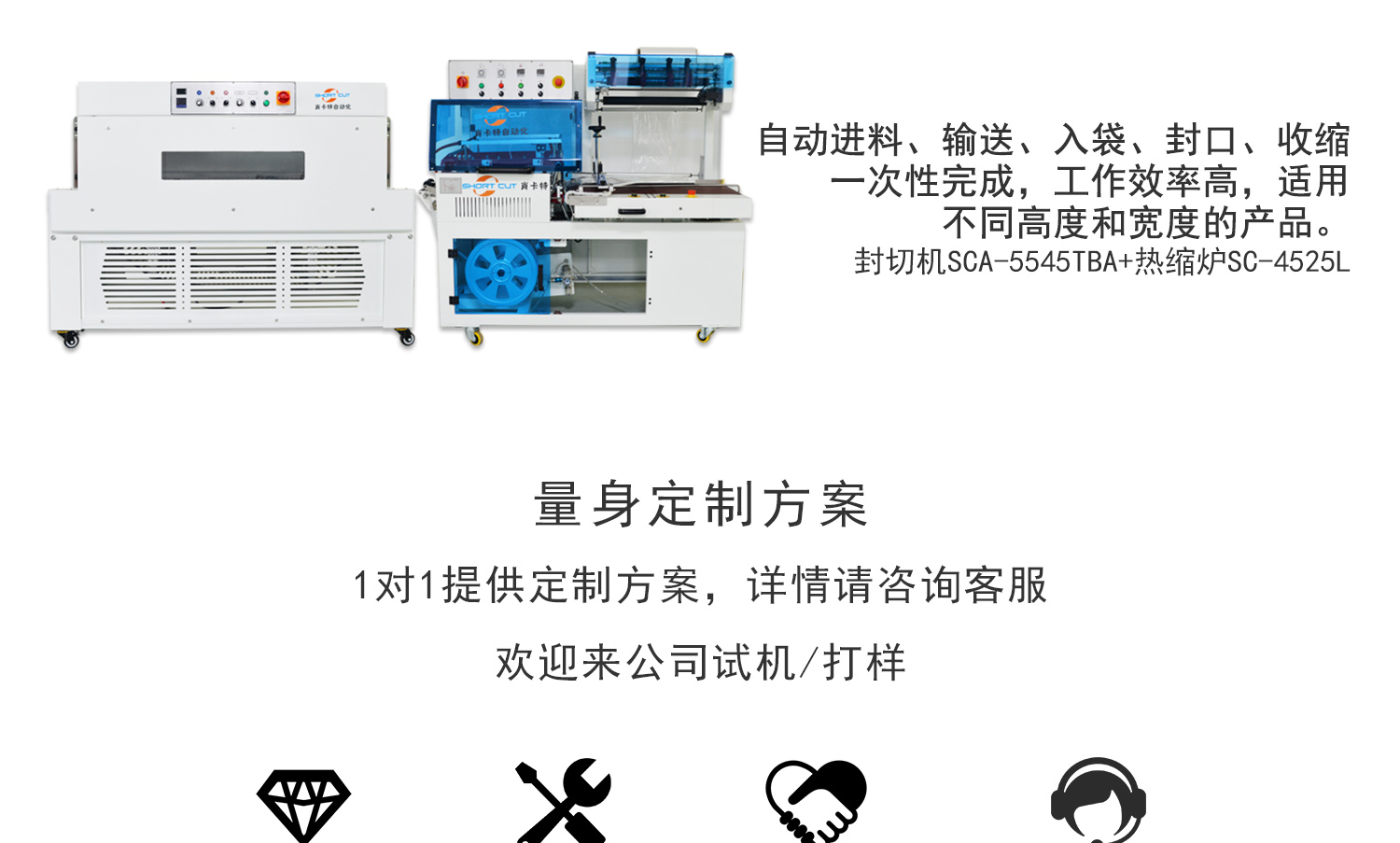 全自动封切热缩短包装机细节图